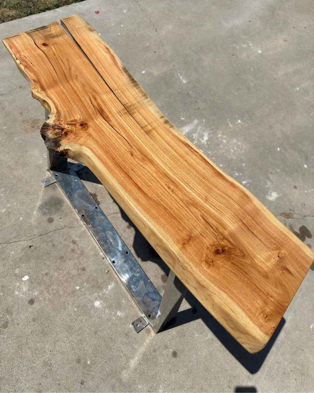 Live Edge Coffee Table Slab - Honey Locust
